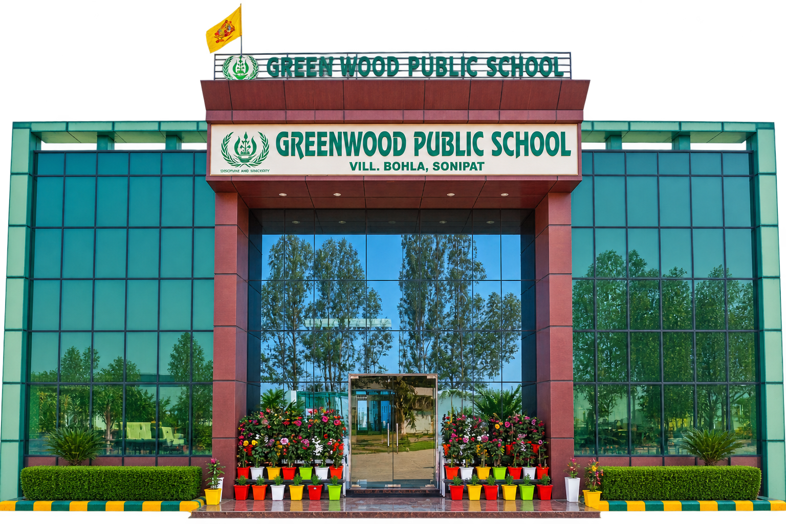Greenwood Public School campus building in Bohla, Sonipat